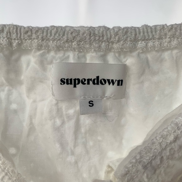 Superdown Valeria Flare Dress in White Size Small - Picture 3 of 6